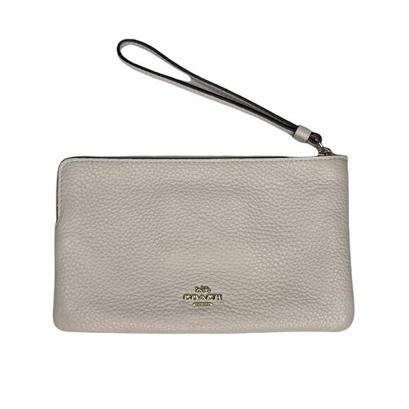Coach X Peanuts Large Corner Zip Wristlet With Woodstock